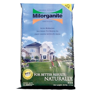 36lb Milorganite Organic Nitrogen Fertilizer with 4% Iron | Brock Farms