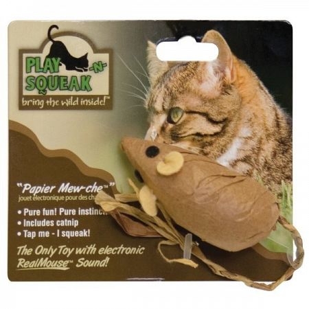 Backyard Play-n-squeak squeaking bunny catnip toy (780824107825)