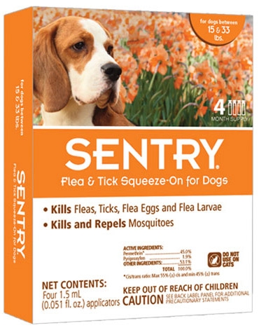 Sentry F&T Sqz Dog 15-33# 3Ct | Everything Pets & Supplies ...