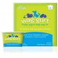 Freshpet wag-gurt Blueberry&vanilla flavor frozen yogurt treats for dogs - 4ct (627975010201)