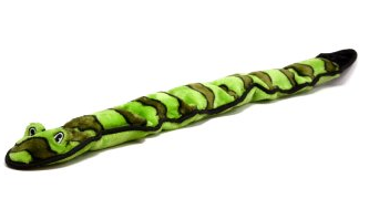 green snake dog toy