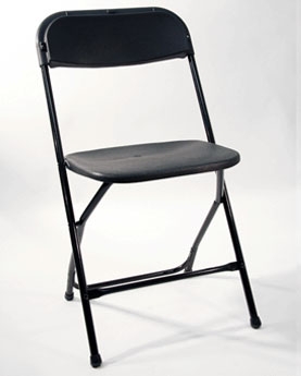 Black Folding Chairs | Y-BY Rental Center | Wenonah, NJ