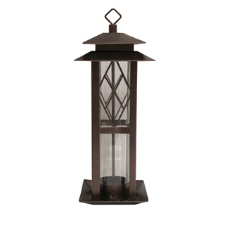 Heath Hammered Copper Mixed Seed Tower Bird Feeder Myagway