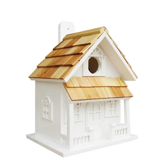 Home Bazaar Country Cottage Birdhouse White Myagway Bethel Ct