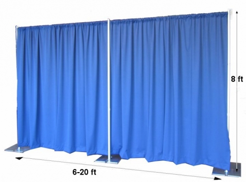 Pipe Drape 8 High Standard Banjo Cloth Y By Rental Center