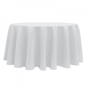 tablecloth round cotton poly polyester rental solomons value true