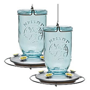 Perky Pet Mason Jar Glass Hummingbird Feeder H Brand Livestock