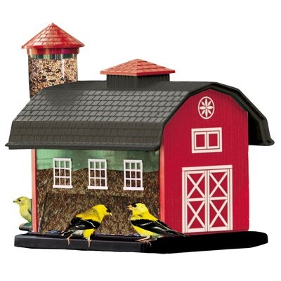 Audubon Red Barn Combo Bird Feeder Chestnut Vale Feed Inc