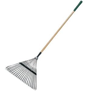Green Thumb Classic Plus 22-Inch Leaf Rake With 48-Inch Handle